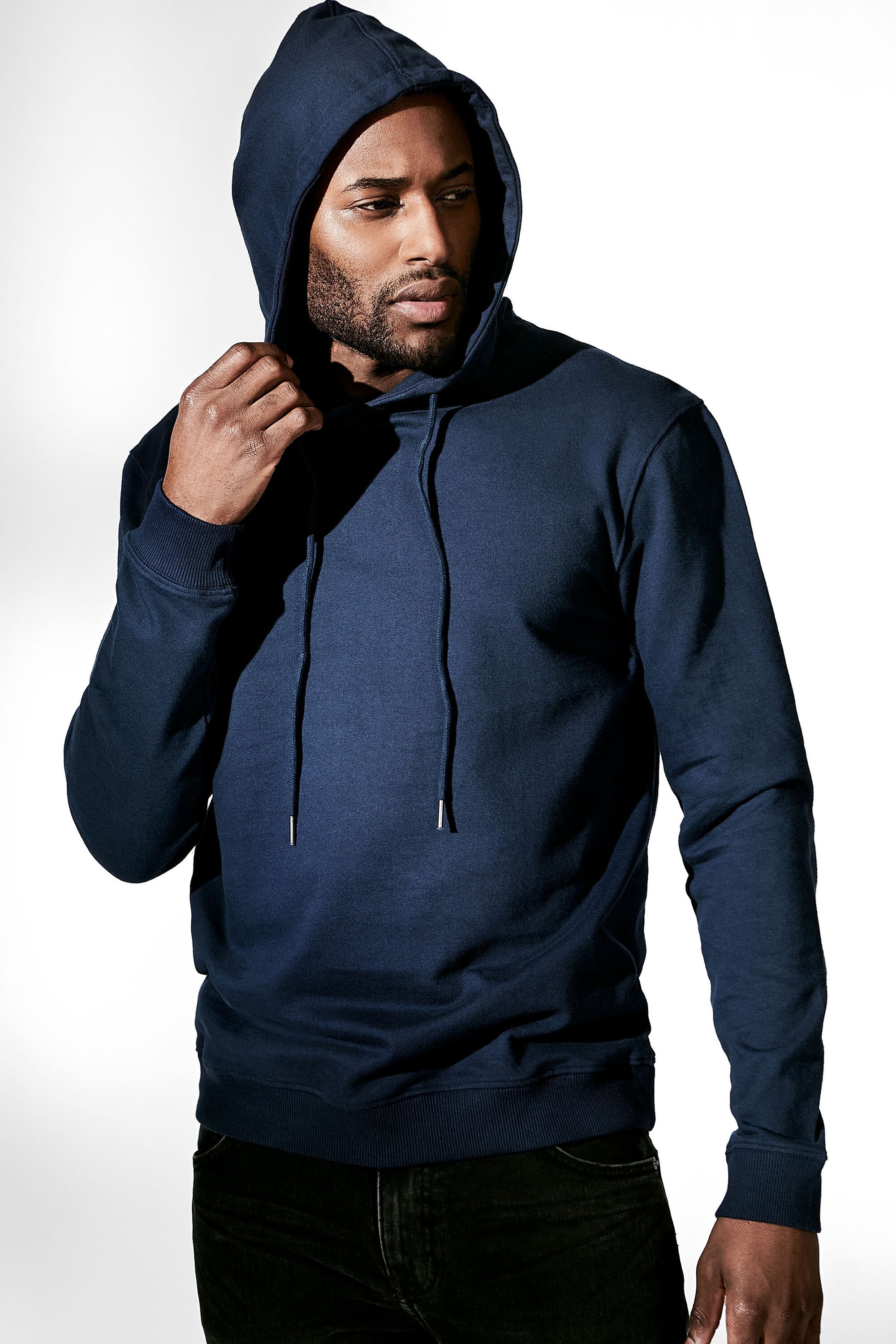 Navy Blue hoodie made of organic cotton - Bread & Boxers