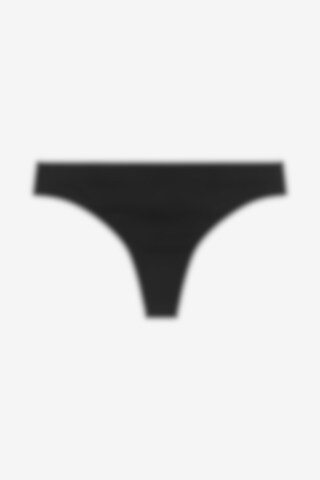 Black organic cotton thong for ladies - Bread & Boxers